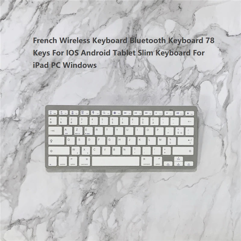 Elevate Your Typing Experience with the White Wireless Mini Bluetooth Keyboard